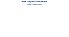 Desktop Screenshot of crispinovalentino.com